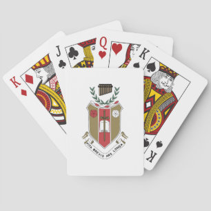 Sigma Alpha Iota Musik-Schwesternschaft-Wappen Spielkarten