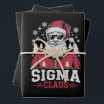 Sigma Claus Cool Santa Christmas Rizzler Meme Geschenkpapier Set<br><div class="desc">Sigma Claus Cool Santa Funny Christmas Rizzler Meme</div>