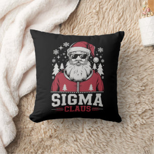 Sigma Claus Cool Santa Christmas Rizzler Meme Kissen