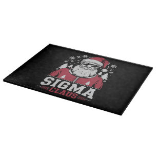 Sigma Claus Cooler Santa Weihnachten Rizz Rizzler  Schneidebrett