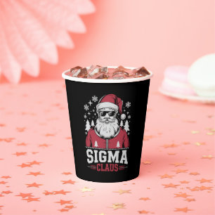 Sigma Claus cooler Santa Weihnachts-Rizz-Rizzler-M Pappbecher