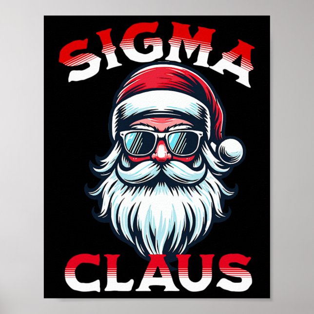 Sigma Claus Funny Christmas  Poster (Vorne)