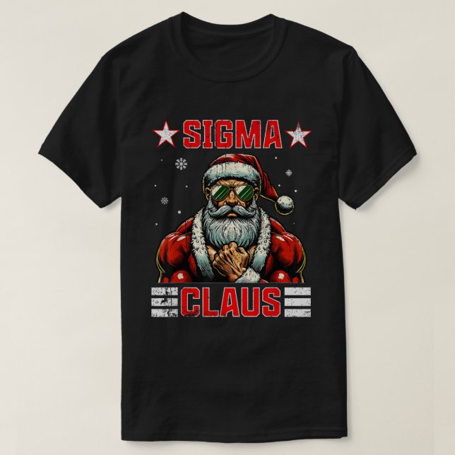 Sigma Claus Funny Christmas T-Shirt (Design vorne)
