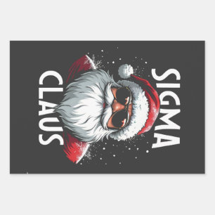 Sigma Claus Lustiger Gen Alpha Mittelschule Weihna Geschenkpapier Set