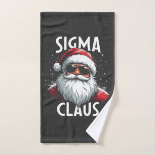Sigma Claus Lustiger Gen Alpha Mittelschule Weihna Handtuch