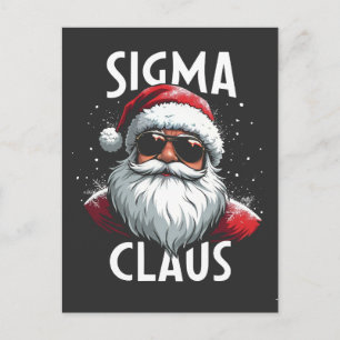 Sigma Claus Lustiger Gen Alpha Mittelschule Weihna Postkarte