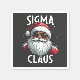 Sigma Claus Lustiger Gen Alpha Mittelschule Weihna Serviette