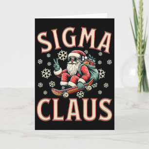 Sigma Claus Lustiger Weihnachtsmann Weihnachten Me Karte