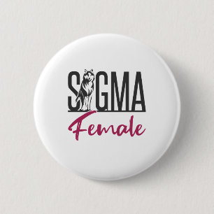 Sigma Female Lone Wolf Button