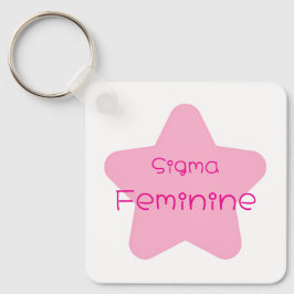 Sigma Feminine Acryl-Schlüsselanhänger Schlüsselanhänger
