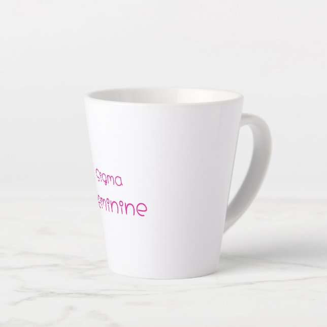 Sigma Feminine Latte Mug (Angle droit)