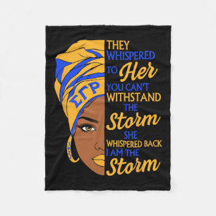 Sigma Gamma Rho Studentinnenverbindung Schwarze Ge Fleecedecke