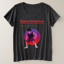 Sigma Grindset Große Größe T-Shirt