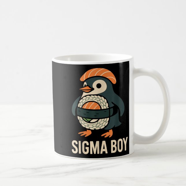 Sigma-Junge italienischer Brainrot lustiges Meme P Kaffeetasse (Rechts)