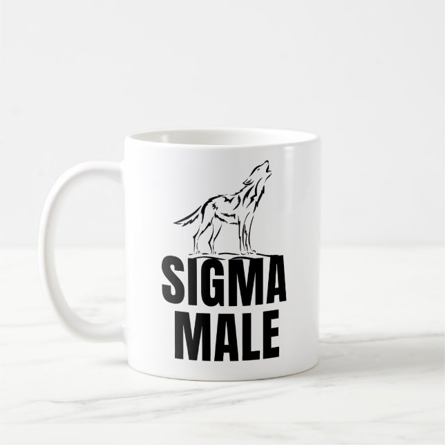 Sigma Male Lone Wolf Kaffeetasse (Links)
