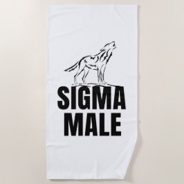 Sigma Male Lone Wolf Strandtuch