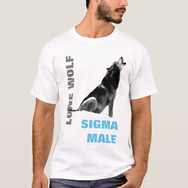 Sigma Male Lone Wolf T-Shirt (Vorderseite)