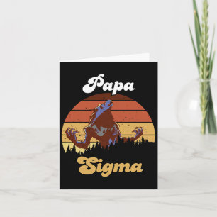 Sigma Papa Wolf Match Stamm Wölfe Camping Pack Fa Karte