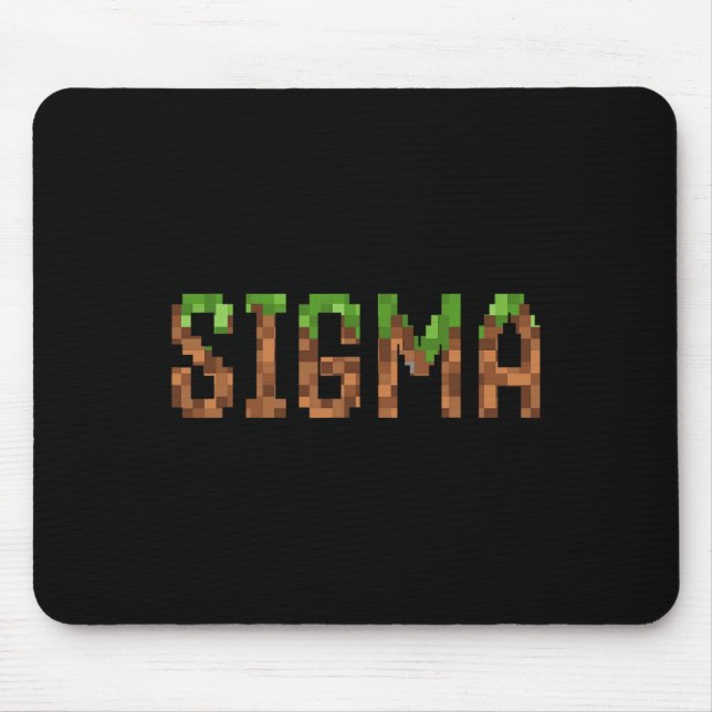 Sigma - Retro Video Game Pixel Art 8-bit Pc Gamer  Mousepad (Vorne)