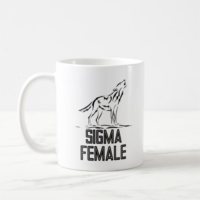Sigma weibliche Lone Wolf Kaffeetasse (Links)