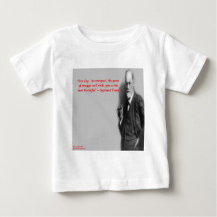 Sigmund Freud Berühmtes "Kampf" Zitat Baby T-shirt