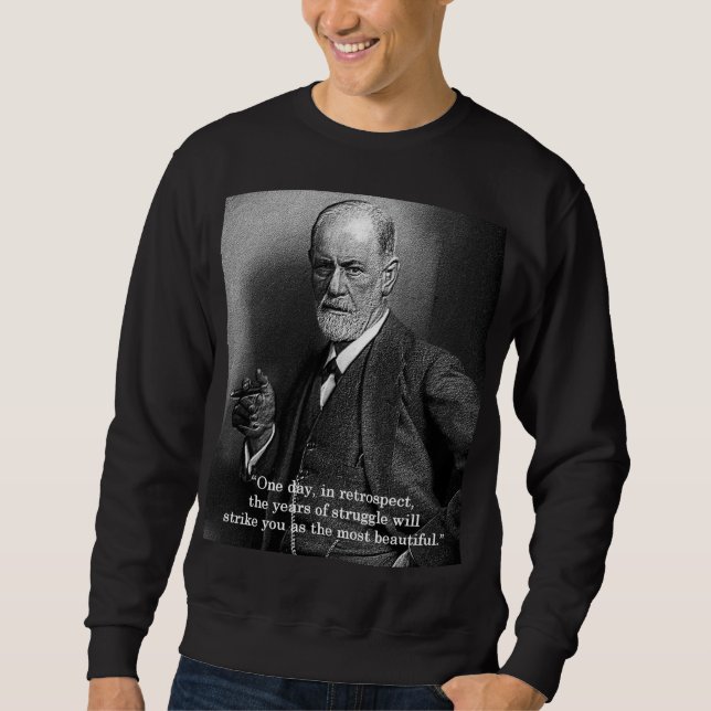 Sigmund Freud "ein Tag." Sweatshirt - irgendeine (Vorderseite)
