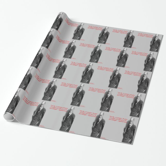 Sigmund Freud Famous "Struggle" Quote Geschenkpapier (Ungerollt)