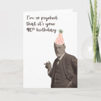 Sigmund Freud Funny 90. Geburtstag