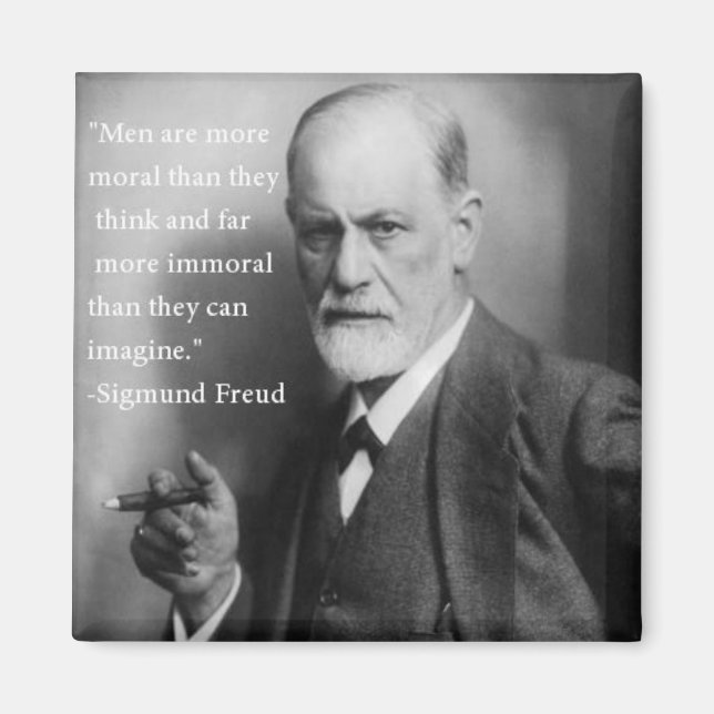 Sigmund Freud Magnet de citation (Devant)