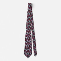 Sigmund Freud Neo Patchwork Zigzag Power Necktie