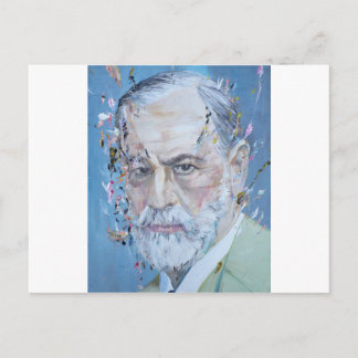 SIGMUND FREUD - Ölportrait Postkarte