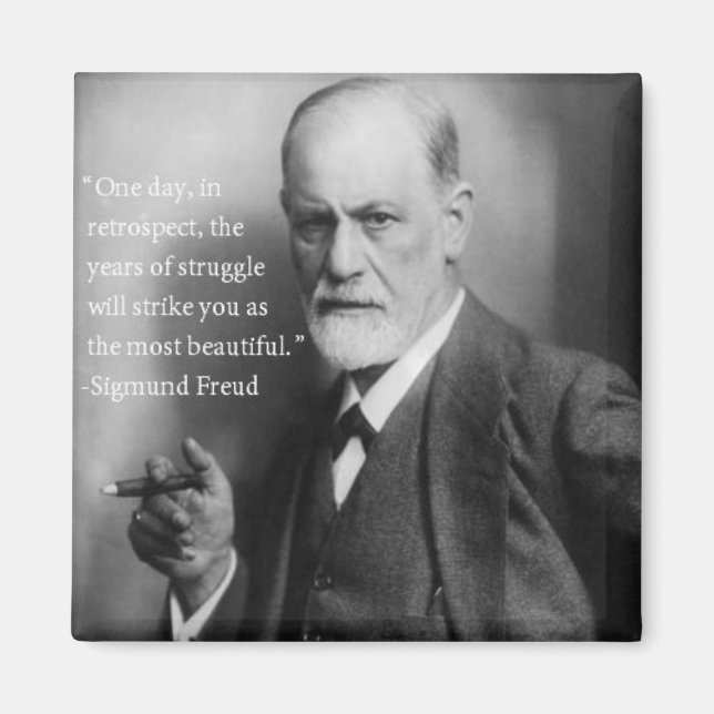 Sigmund Freud Quote Magnet 2 (Vorne)
