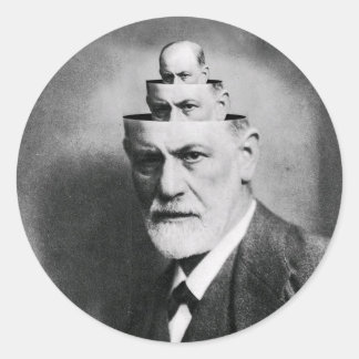 Sigmund Freud Runder Aufkleber