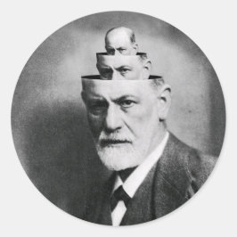 Sigmund Freud Runder Aufkleber