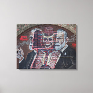 Sigmund Freud Street Art Leinwanddruck