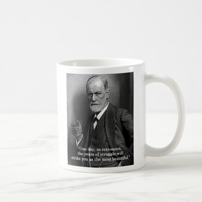 Sigmund Freud "un jour." tasse de citation (Droite)