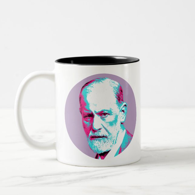Sigmund Freud Zweifarbige Tasse (Links)