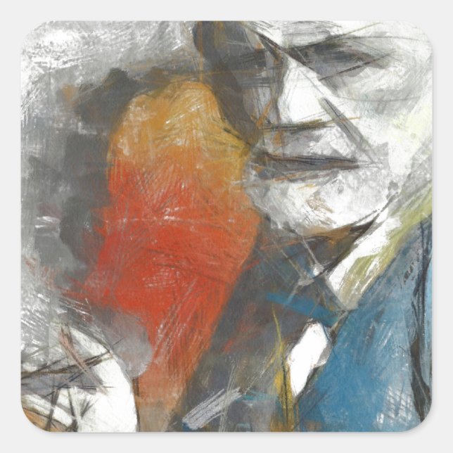 Sigmund Quadratischer Aufkleber (Vorderseite)