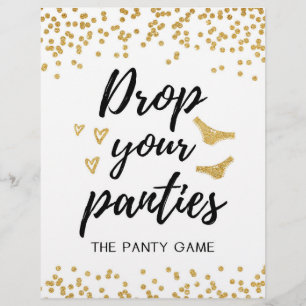 SIGN Drop your panties game, Brautparty