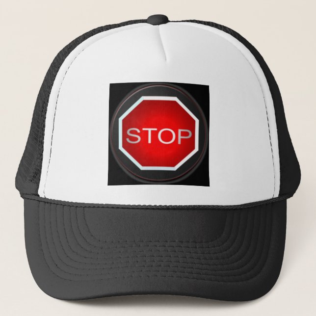 Sign Hat beenden Truckerkappe (Vorderseite)