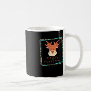 Sign Language Deaf Christmas Rentier Deaf ASL awa Kaffeetasse