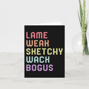 Sign Language Lame schwache ASL Slang T-Shirt Deaf Karte