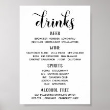 Sign up Schriftart Calligraphy Classic Bar Menu