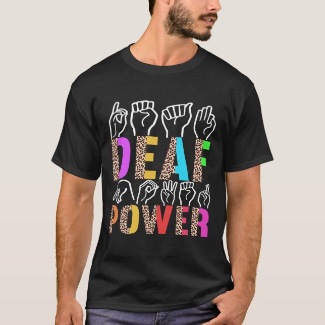 Signage Language Deaf Awareness 3 T-Shirt (Vorderseite)