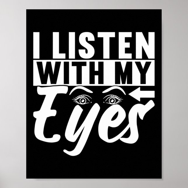 Signage Language Deaf Awareness 4 Poster (Vorne)