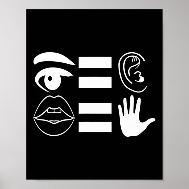 Signage Language Deaf Awareness 6 Poster (Vorne)