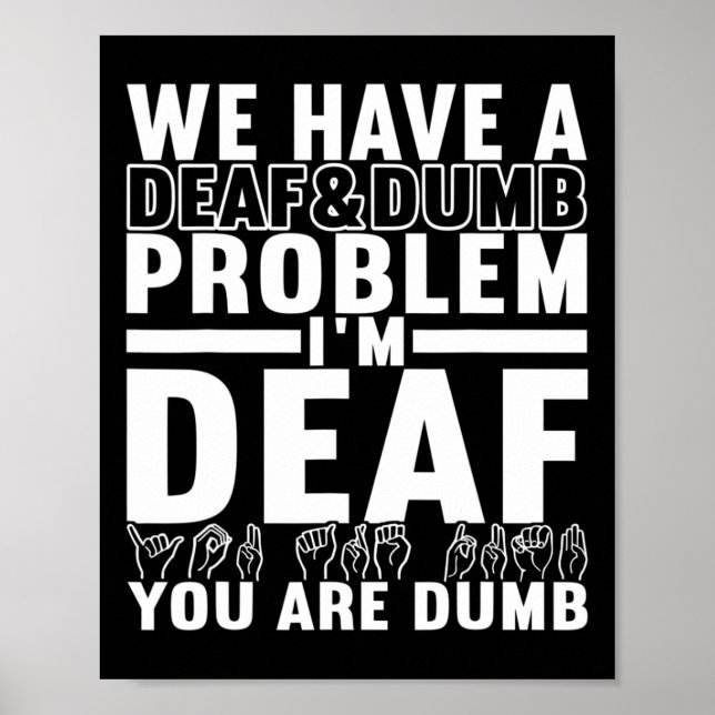 Signage Language Deaf Awareness 8 Poster (Vorne)