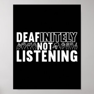 Signage Language Deaf Awareness 9 Poster
