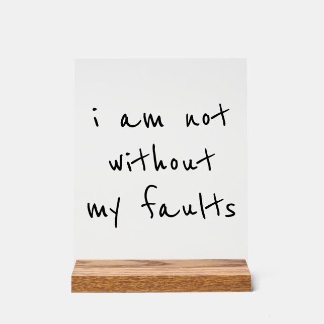 Signal acrylique défectueux (Recto)