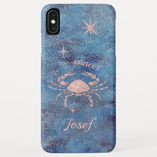 Signal cancer Zodiac iPhone XS Max Coque (Dos)